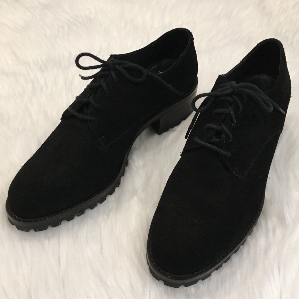 Dkny | Black Suede Chunkey Heels